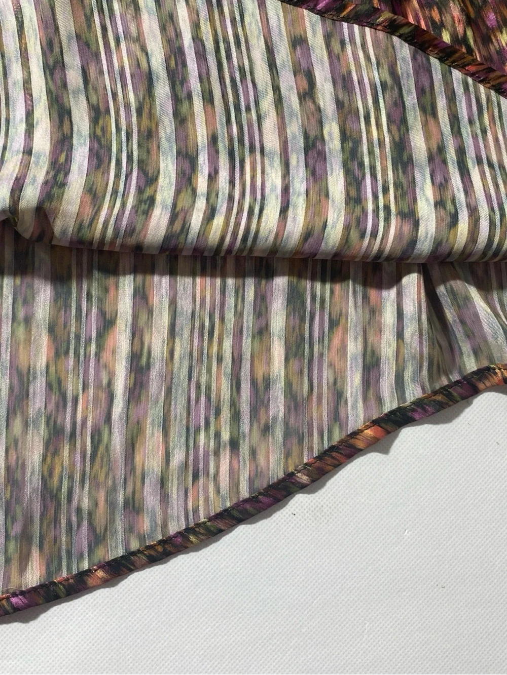 NEW Plus Sz 2X Democracy Floral Print V-Neck Long Smock Cuff Sleeve Blouse $84 - Picture 4 of 13
